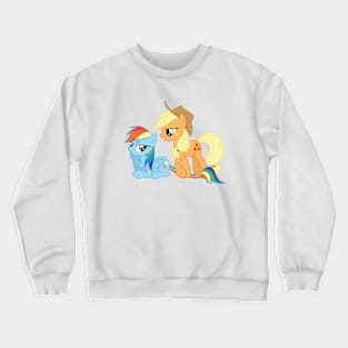 Applejack on Rainbow Dash’s tail Crewneck Sweatshirt